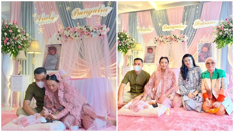 Zaskia Gotik Gelar Aqiqah Untuk sang Anak. Acaranya Bernuansa Pinknya nan Cantik