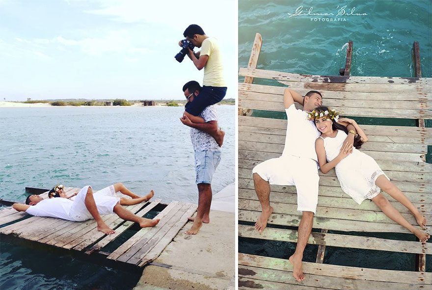 10 Potret Perjuangan Gigih Para Fotografer Pre-wedding. Rela Jungkir Balik Demi Hasil Terbaik!