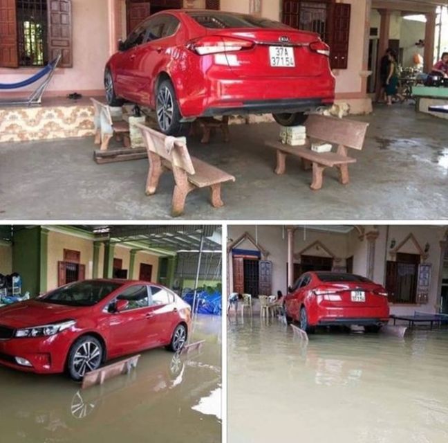 11 Potret Mitigasi Bencana Paling Lawak Saat Banjir Melanda. Gambaran Orang Kelewat Santai nih