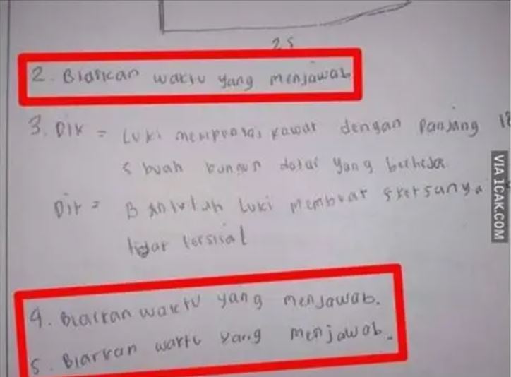 11 Jawaban Ngaco Bocah Kecil di Lembar Ujian. Ini Kira-Kira Dulu Emaknya Ngidam Apa sih? :D