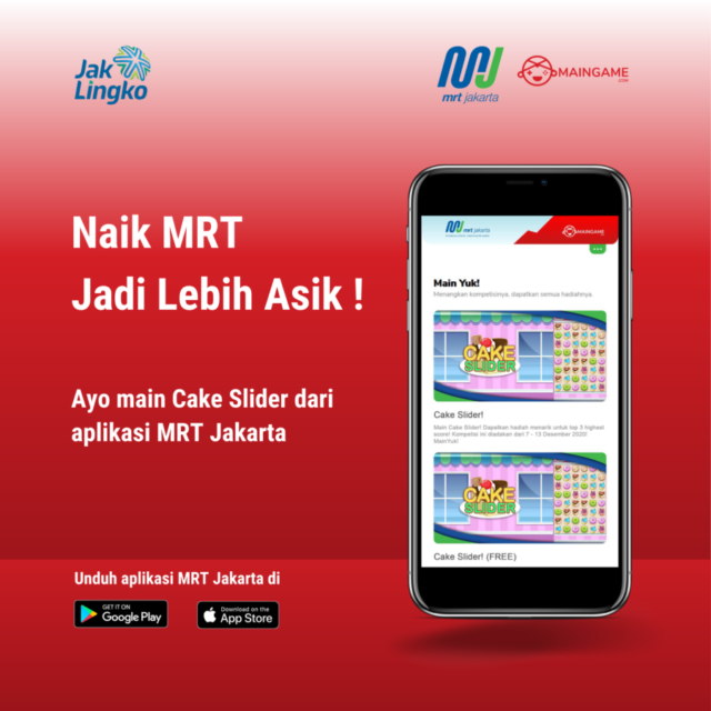 Naik MRT Kini Semakin Asyik karena Bisa Akses MainGame.com di Aplikasi MRT Jakarta