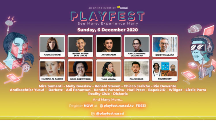 Playfest 2020, Diperkuat dengan 3 Pilar untuk Dukung Pertumbuhan Industri Kreatif Indonesia