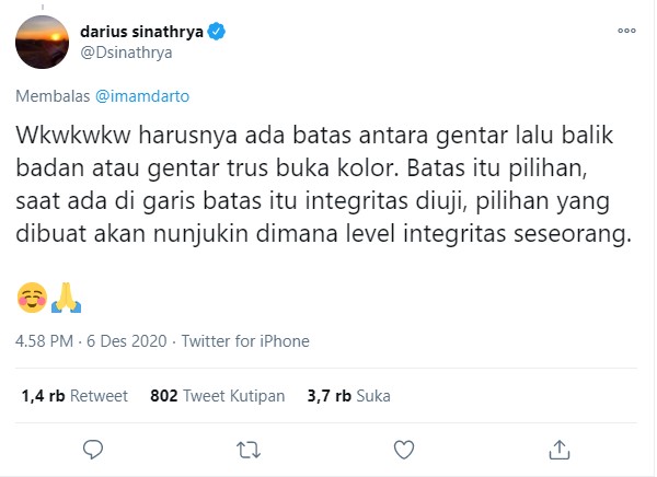 Analogi Imam Darto Soal Korupsi Dianggap Nggak Tepat, Darius Sinathrya Bahas Integritas