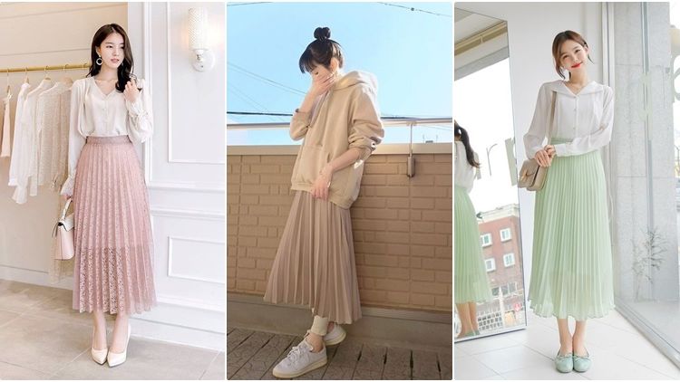 5 Cara Cewek Korea Memaksimalkan Penampilan dengan Rok Plisket. Buat Hijabers Juga Bisa!