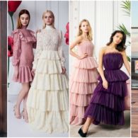 9 Model Ruffle Dress Aneka Warna Buat ke Kondangan. Siap Tampil Beda Nih!