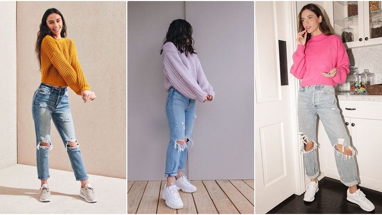 5 Warna Sweater yang Paling Pas Dipadukan dengan Celana Jeans Robek. Kekinian dan Manis!