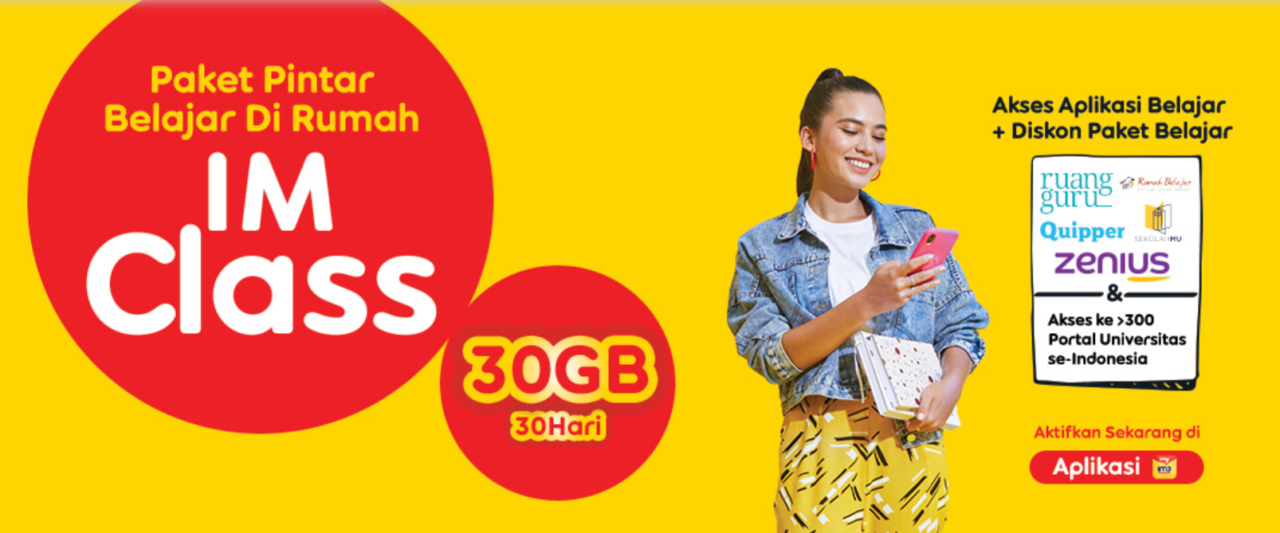 Belajar dari Rumah Tanpa Khawatir dengan Bantuan Kuota Data Internet IM3 Ooredoo