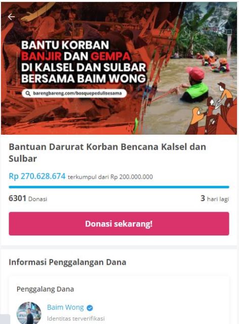 Peduli Korban Bencana Alam, 9 Seleb Gagas Penggalangan Donasi. Terkumpul hingga Miliaran Rupiah!