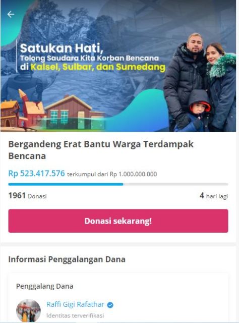 Peduli Korban Bencana Alam, 9 Seleb Gagas Penggalangan Donasi. Terkumpul hingga Miliaran Rupiah!