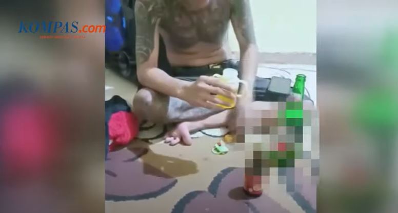 Berhasil Diringkus Polisi, Ini Kronologi Pelaku Kasus Viral Bayi Berusia 4 Bulan Dicekoki Miras