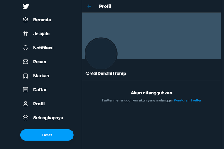 Dianggap Bisa Menghasut dan Menyebabkan Kekerasan, Twitter Cepat Tanggap Hapus Akun Resmi Donald Trump