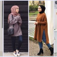 Kumpulan Foto OOTD dengan Sweater Minimalis Buat Hijabers. Pas Buat Musim Hujan!