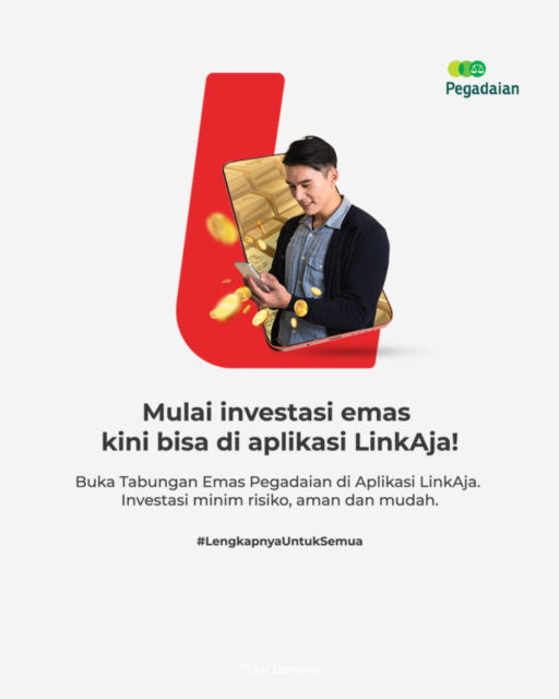 Bersinergi untuk Inklusi Keuangan, Pinjaman dan Produk Investasi Pegadaian Kini Bisa Diakses Melalui Aplikasi LinkAja