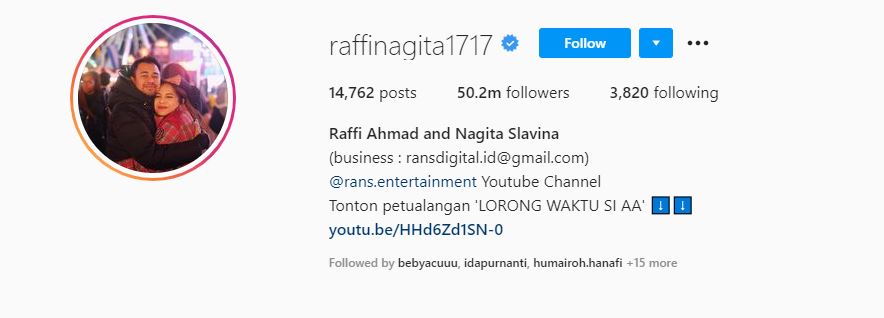 10 Artis Indonesia dengan Followers IG Terbanyak Tahun 2021. Raffi Ahmad Geser Ayu Ting Ting