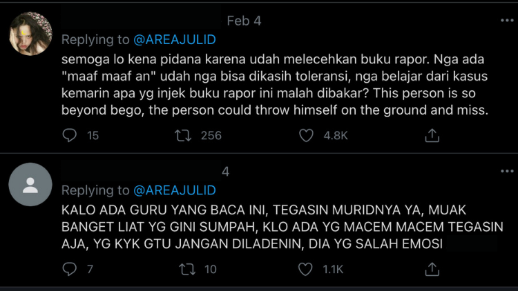 Konten Membakar Rapor Tengah Viral di Media Sosial. Cari Perhatian Nggak Harus Gitu Juga Bisa lo...