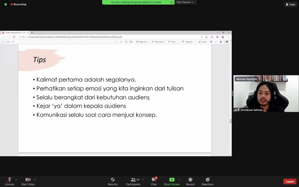 ESMOD Jakarta Ajak Anak Muda Mengulik Dunia Pembuatan Konten Lewat “The Hype Thing: Content Creator Class”