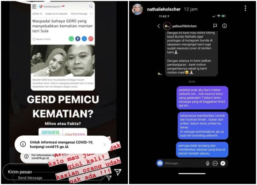 Nathalie Holscher Murka Mendiang Lina Dijadikan Konten Iklan: Jualan Nggak Harus Begini