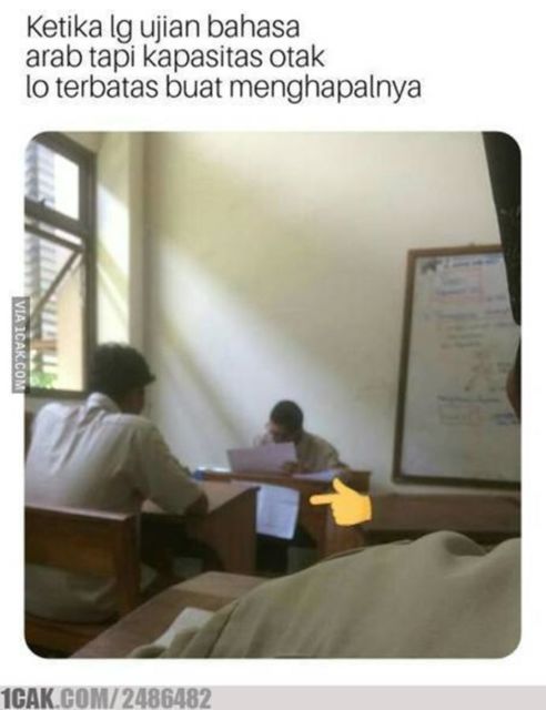 11 Momen Kocak Saat Ujian Sekolah ini Pasti Bikin Kamu Rindu Suasana Kelas. Online Terooos~