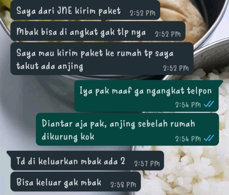 11 Deretan Chat Kocak Kurir Paket dan Penerimanya ini Bakal Bikin Kamu Senyum-Senyum Sendiri~ :D