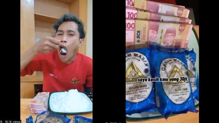 Viral Konten Makan Garam 4 Bungkus Tanpa Minum, Stop Membahayakan Diri Cuma demi Atensi Gini, ya!