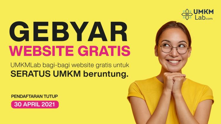 UMKMLab Lagi Bagi-bagi Website Gratis Untuk 100 UMKM Beruntung