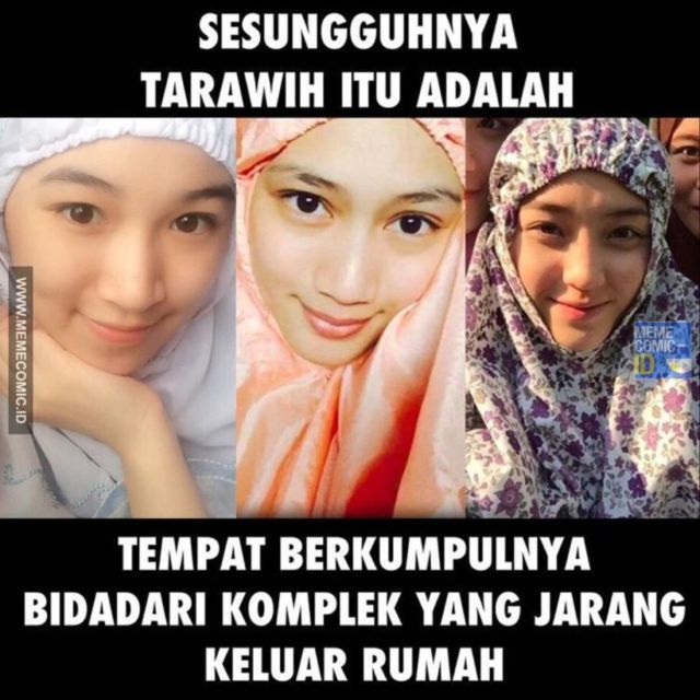 Deretan Meme Absurd Saat Momen Tarawih Berlangsung. Tiap Tahun Selalu Begini Kocaknya :D