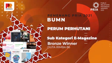 Perhutani Raih Penghargaan dalam Ajang PR Indonesia Awards 2021