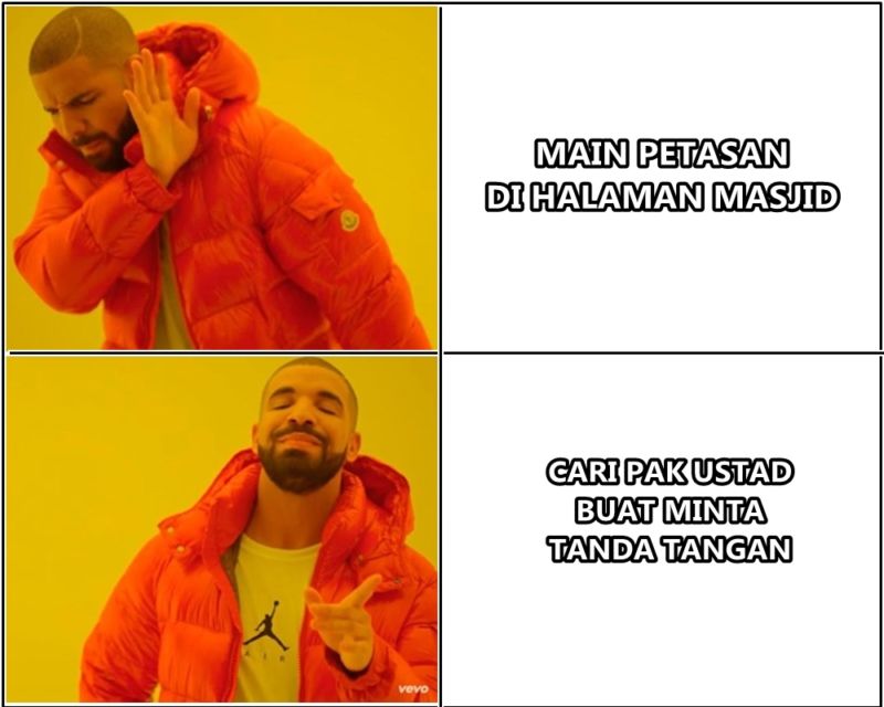 Deretan Meme Absurd Saat Momen Tarawih Berlangsung. Tiap Tahun Selalu Begini Kocaknya :D