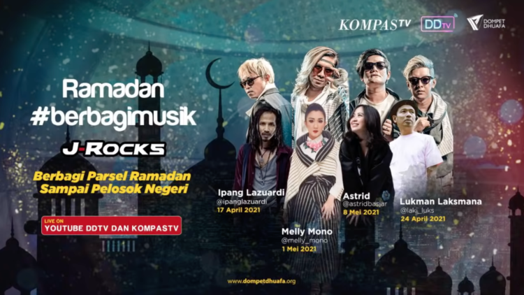 Dompet Dhuafa Gandeng J-Rocks dan Beberapa Musisi Indonesia untuk Tampil di #BerbagiMusik Spesial Ramadan