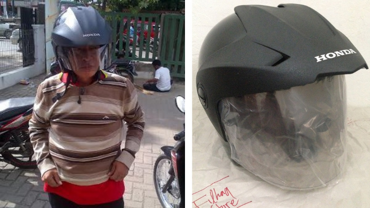 Alasan Kaum Bapak-Bapak Hobi Pakai Helm Bawaan dari Dealer. Bapakmu Gini Juga?