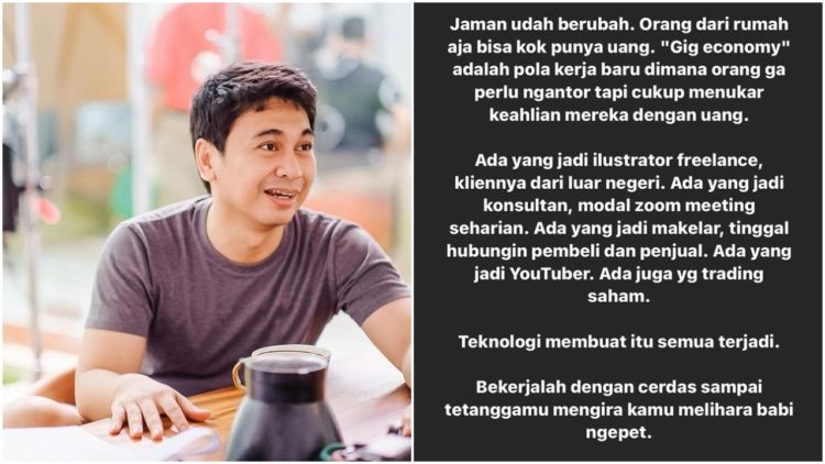 Ikut Tanggapi Kasus Viral Babi Ngepet, Raditya Dika Beri Pesan: Orang di Rumah Aja Bisa Punya Uang