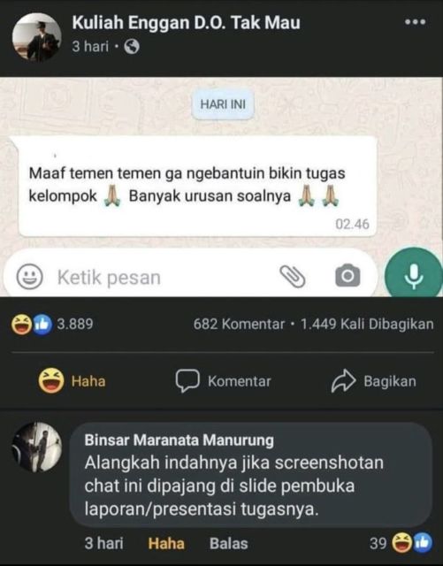 11 Alasan Murid Paling Ngeselin Saat Lupa Ngerjain Tugas dari Guru