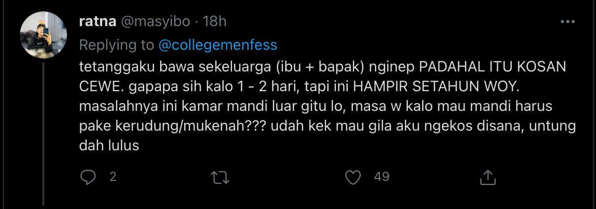 Jadi Anak Kos Memang Nano-Nano Rasanya. Pengalaman Warganet Ini Bakal Bikin Geleng-Geleng Kepala