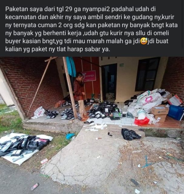 Beragam Simpati dan Dukungan Warganet untuk Kurir Ekspedisi Menjelang Lebaran. Respek Banget!