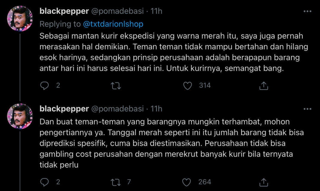 Beragam Simpati dan Dukungan Warganet untuk Kurir Ekspedisi Menjelang Lebaran. Respek Banget!