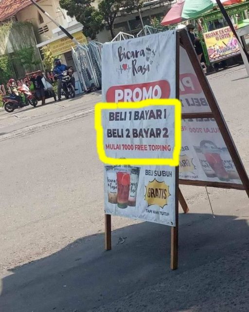 11 Potret Keterangan Promo ini Bikin Auto Melek Sekaligus Jengkel. Tim Marketing Ada Masalah Apa?