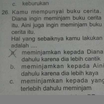 13 Soal Ujian ini Bikin Anak Sekolah Zaman Sekarang Wajib Bisa Mengontrol Emosi. Sabaaaarrr~