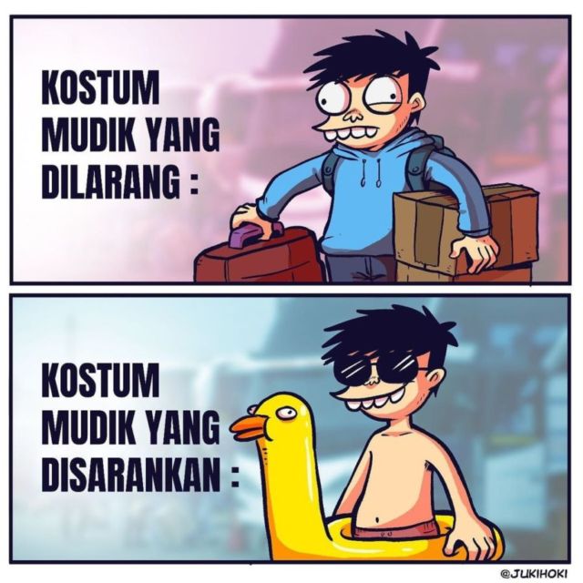 11 Meme Mudik Paling Absurd Selama Masa Pandemi di Tahun 2021. Nggak Paham Lagi! :D