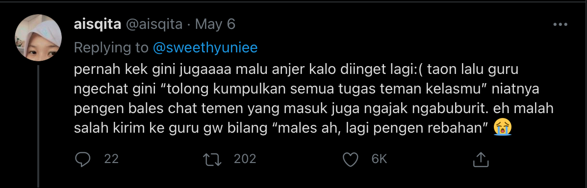 Sebelum Balas Chat dari Guru, Pastikan Matamu Benar-Benar Melek. Daripada Jadinya Nanti Ngaco Gini~