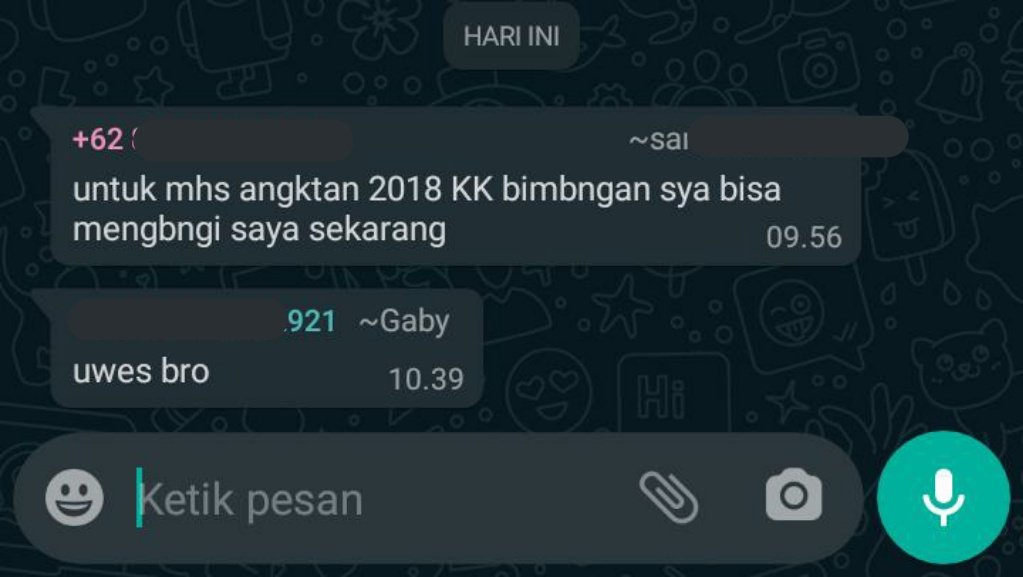 Sebelum Balas Chat dari Guru, Pastikan Matamu Benar-Benar Melek. Daripada Jadinya Nanti Ngaco Gini~