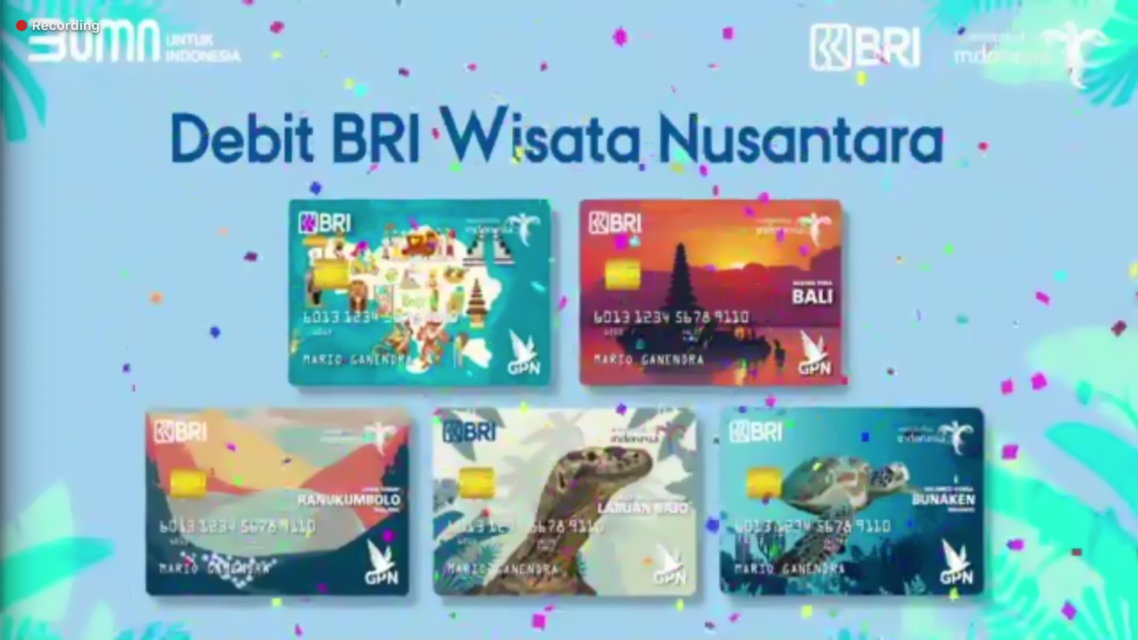 Kartu Debit BRI Wisata Nusantara Hasil Kolaborasi dengan Kemenparekraf Diluncurkan Khusus untuk Pelajar