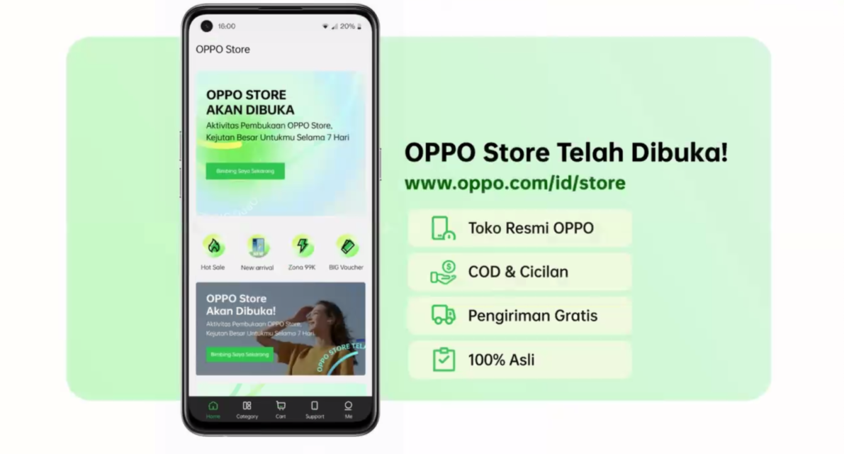 OPPO Store Resmi Dibuka, Mudahkan Konsumen Belanja Produk Terbaik OPPO dan Aksesoris dari Berbagai Merek Ternama