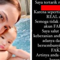 Lagi, Shandy Aulia Tegur Haters yang Bilang Anaknya Gizi Buruk. Perkembangan Anak Bukan Guyonan!