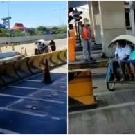 Viral Pengemudi Becak Sengaja Masuk Tol Surabaya-Gresik, Dikira Jalan Tol Sepi Saat Lebaran