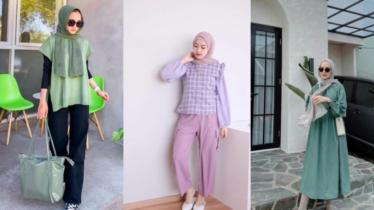 7 Ide Padu Padan Hijab Pashmina Plisket. Cantik Elegan, Lagi Jadi Favorit Para Selebgram!