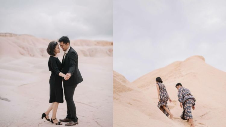 7 Ide Pre-wedding Cantik dengan Latar Padang Pasir. Romantis dan Super Dramatis~