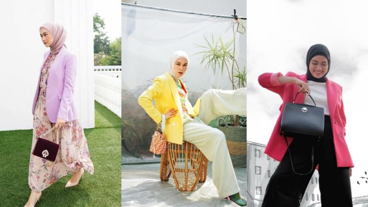 9 Ide Padu Padan Blazer Warna-warni Cerah ala Para Seleb. Seru Banget, Bikin Happy!