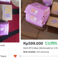 Bungkus McD x BTS Mulai Melejit di Pasaran Jadi Bukti Bahwa Dagang Apa pun Berbau Korea Pasti Laris~