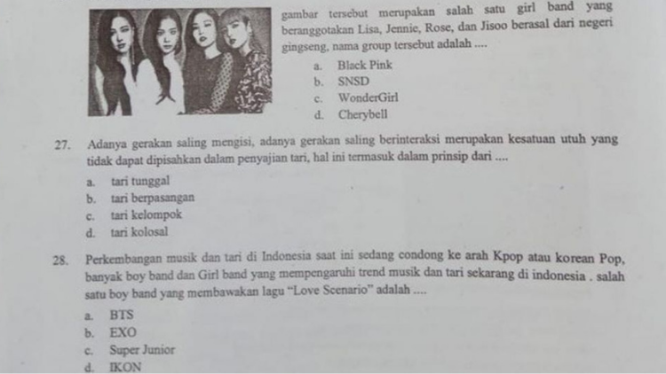 Mungkin ini Penyebab Anak Sekolah Zaman Sekarang Makin Pusing. Soal Ujiannya Aja Begini~