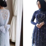 7 Ide Kebaya Lamaran Nuansa Biru yang Lembut Menawan. Bikin Kamu Makin Elegan!